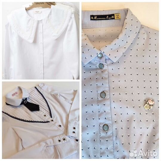 Школьные блузки маленькая леди vauva 152 158 164