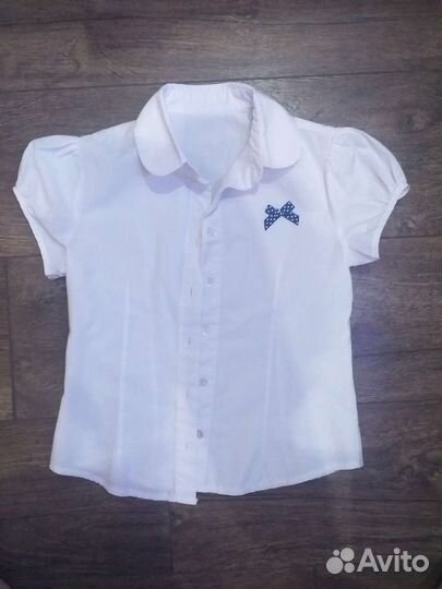 Блузка белая школьная