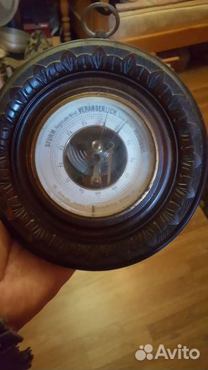 Антикварный немецкий барометр