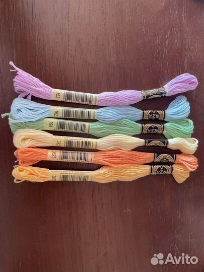 Мулине дмс 6 шт