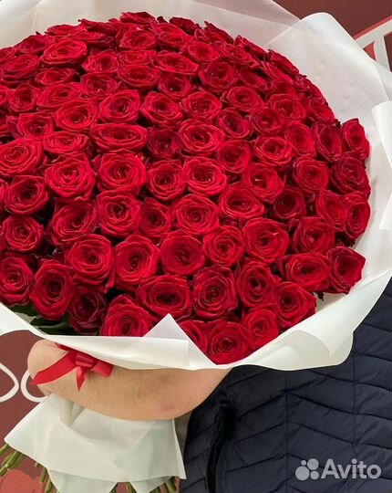 Розы высокие Доставка цветов