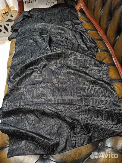 Палатинтин roberto cavalli черный шелк италия