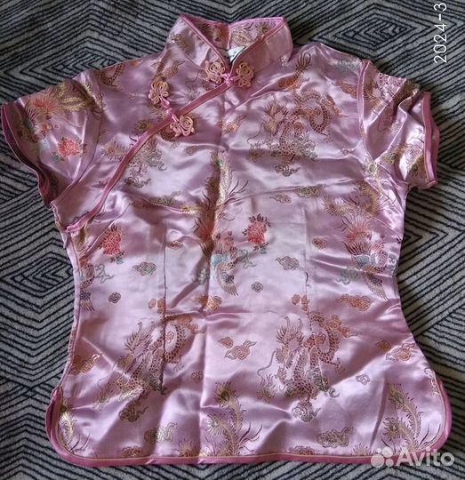 Блузка в китайском стиле 42 размер