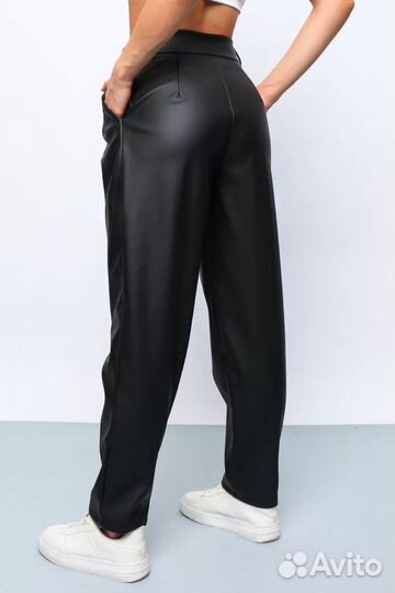Брюки кожаные из экокожи женские 42-44