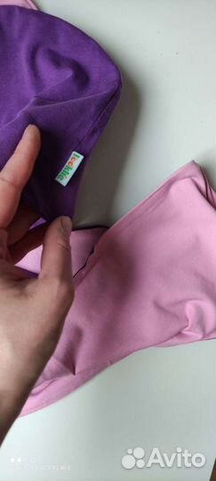 Комплект: 2 шапочки и снуд