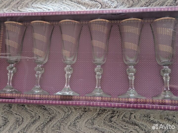 Набор бокалов новый - 6 штук, можно на подарок