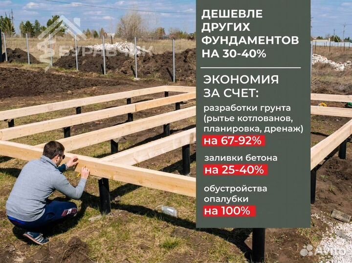 Винтовые сваи под ключ