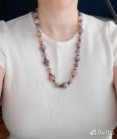 Бусы из агата