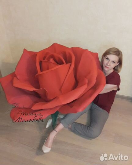 Ростовые цветы, большие цветы ручной работы