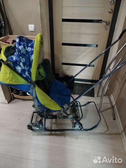 Детские санки коляска бу