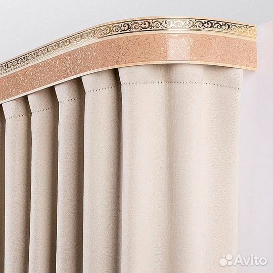 Карниз шинный двухрядный «Грация» в наборе 3 метра