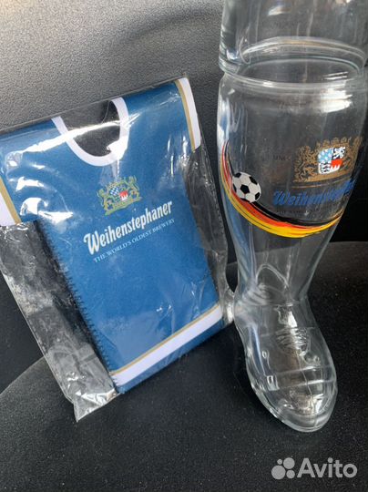 Weihenstephaner пивная кружка+чехол бутылки