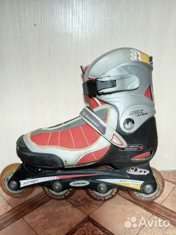 Детские ролики и защита, растущие, 32-35,35-38