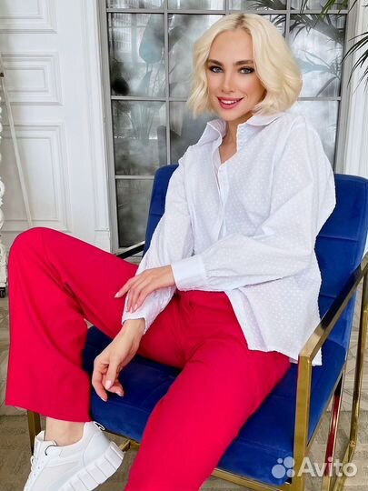 Рубашка белая хлопок