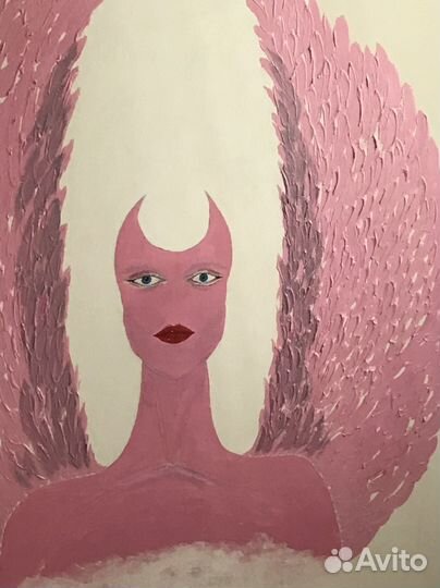 Картина акрилом на холсте 