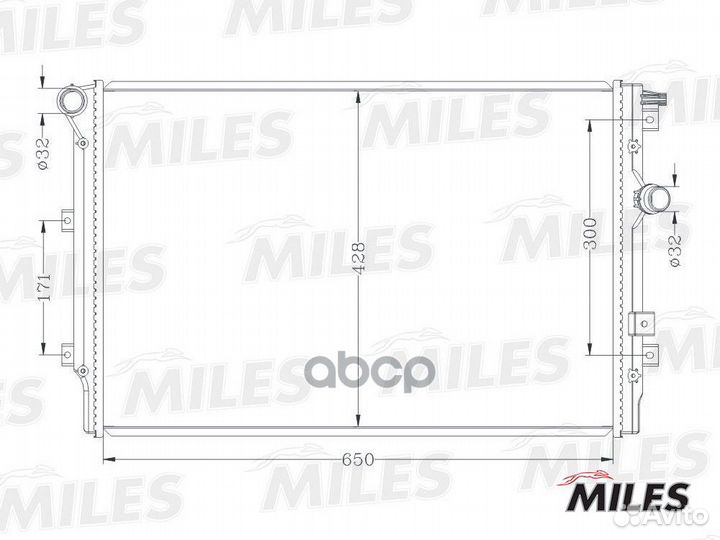 Радиатор VW tiguan/sharan 1.4-2.0/2.0TD 07- пая