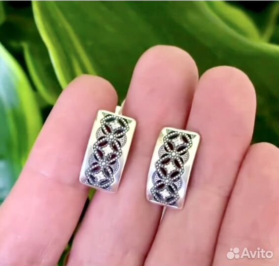 Серьги из серебра