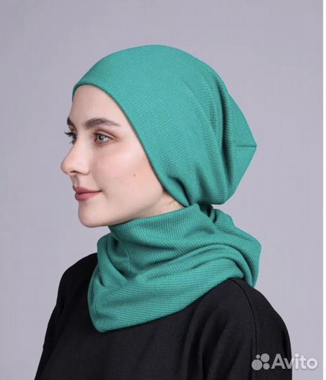 Шапка снуд трансформер