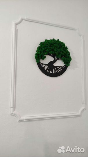 Панно настенное со мхом