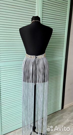 Сарафан пляжный в технике макраме