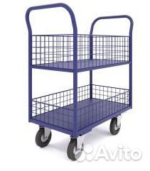 Тележка 2х ярусная тя цельносварная сетчатые борта