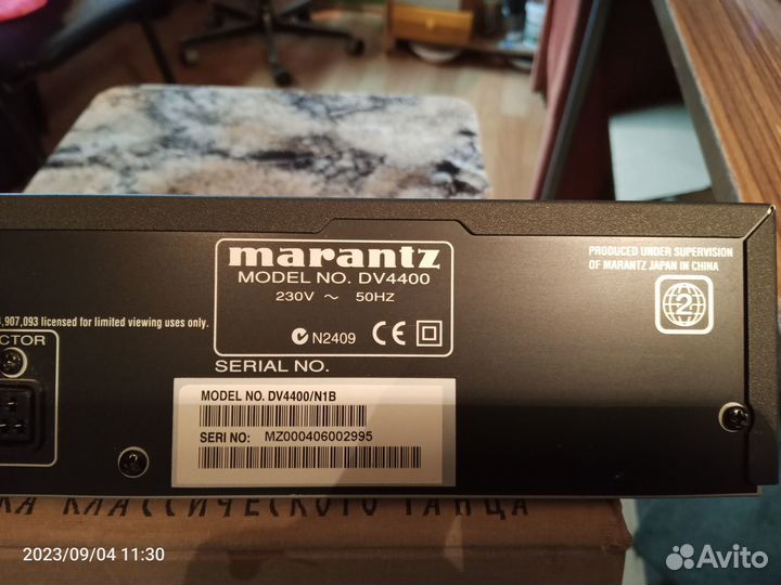 Marantz dvd плеер dv 4400