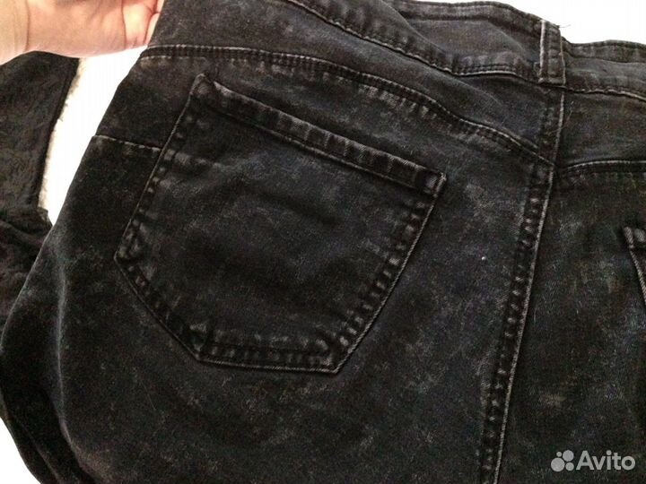 Шорты джинсовые чёрные