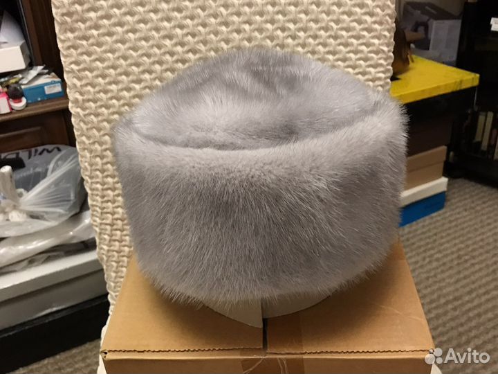 Шапка норковая женская р 59