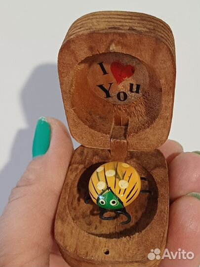 Жук в деревянной коробке из 90х