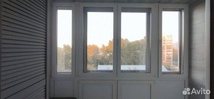 Остекление балкона теплое