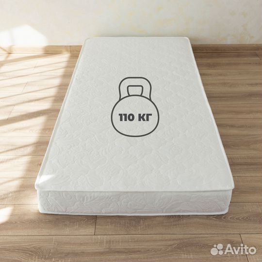 Кровать с матрасом белая Милена