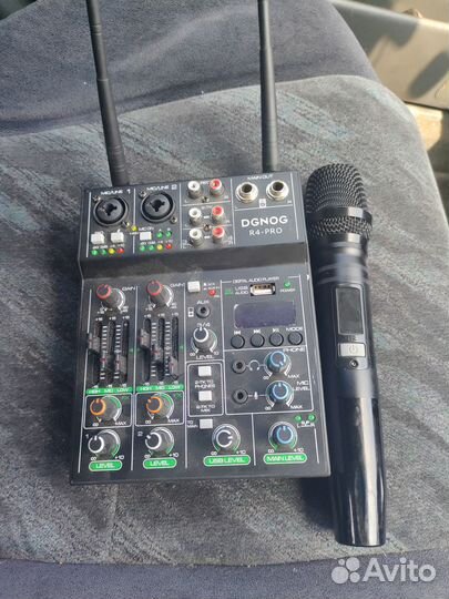 Sennheiser XSW 2-835-B + микшер r4pro