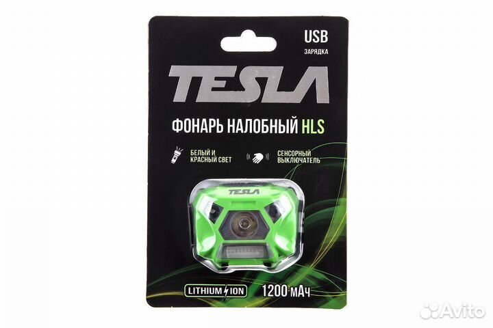 Фонарь налобный tesla HLS, 3Вт, 140 люмен,сенсор