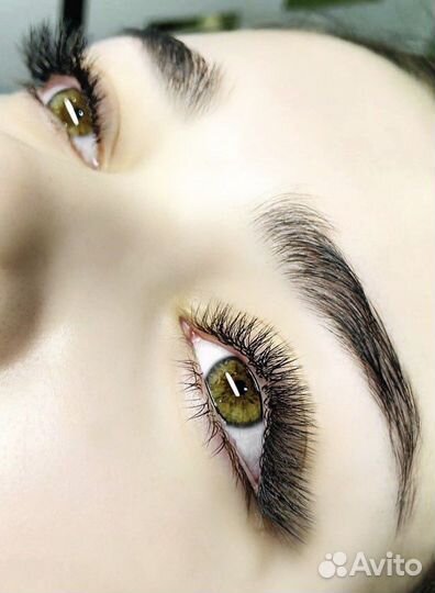 Наращивание ресниц оформление бровей