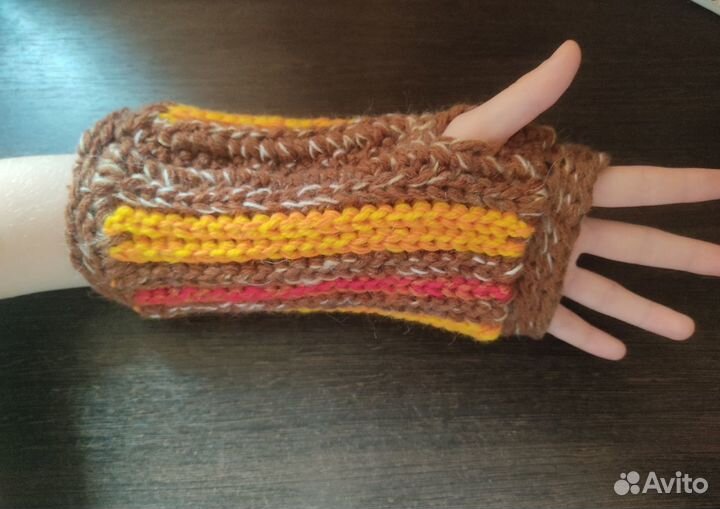 Митенки вязаные