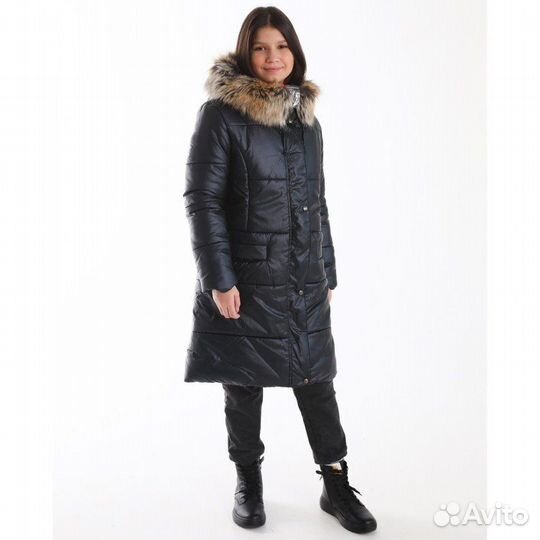 Пальто Kerry tasha (темно-синий металлик), р. 146