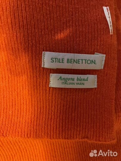 Комплект Benetton: шапка, шарф, перчатки