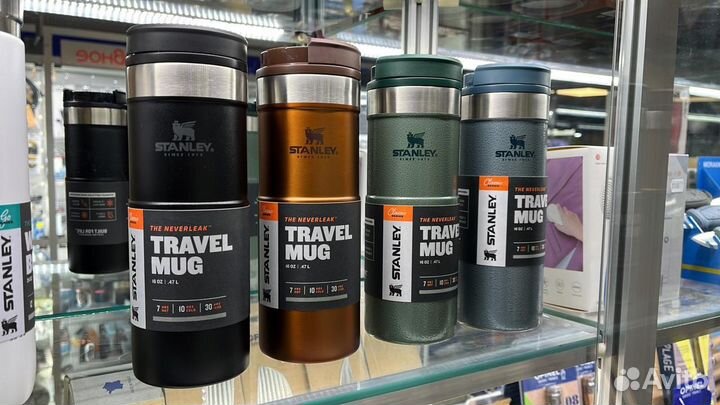 Термокружка stanley 0,47L Neverleak