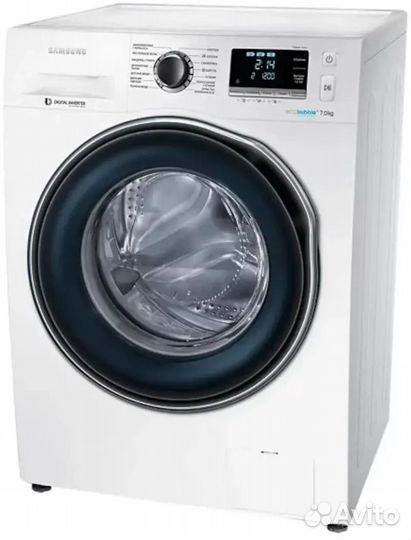 Стиральная машина Samsung WW70J6210DW/LD, с фронта