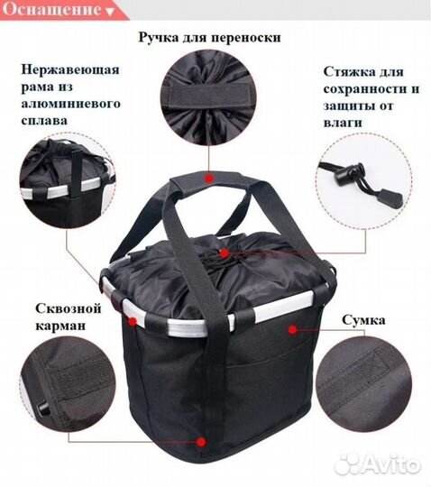 Корзина для велосипеда (перевозка животных)