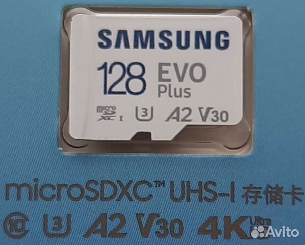 Оригинальная карта памяти Samsung Evo plus128Gb 4K