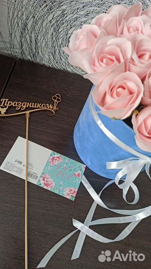 Букет из мыльных роз