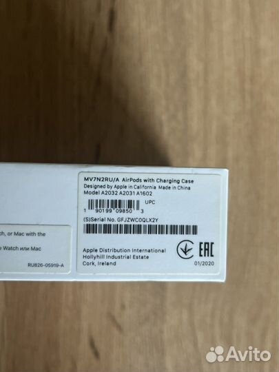 Оригинальные Наушники Airpods 2-го поколения