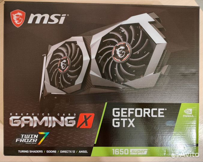 Видеокарта MSI GeForce GTX 1650 Super Gaming X