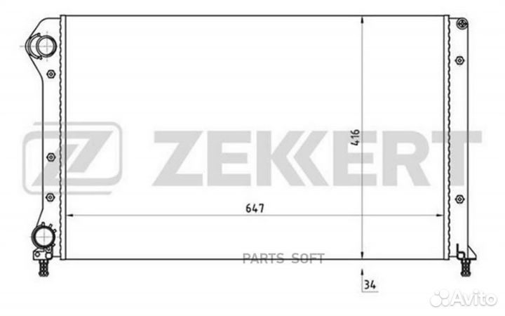 Радиатор охлаждения Фиат Добло Карго 01