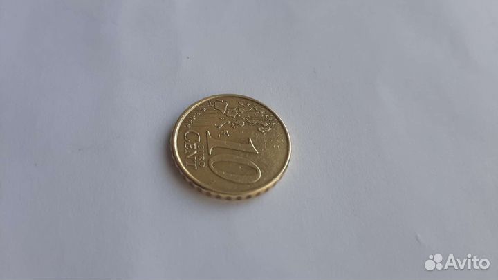 Монета Евросоюза - 10 евроцентов, Испания, 2003 г