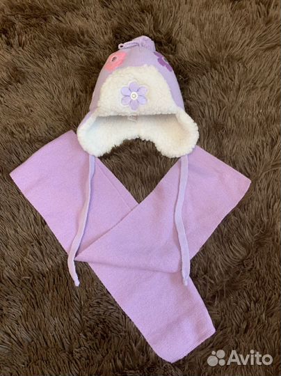 Комплект шапка, шарф