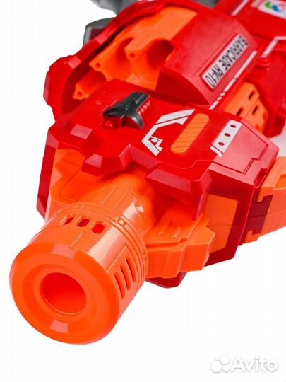 Бластер с 20 мягкими пулями и мишенью красный (7016A) B1944078