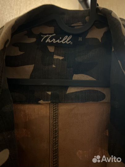 Хаки куртка thrill