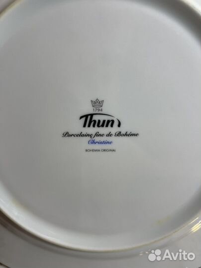 Набор тарелок премиум Чехия bohemia красная лилия